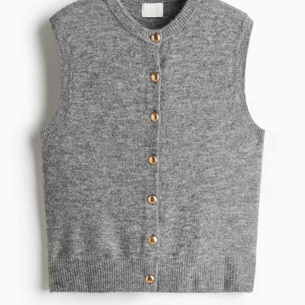H&M Gray Women's Cardigan Vest